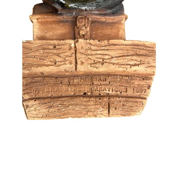 Bill Vernon Shade Tree Creations Cowboy Spirit Figurine Fishing Boat Old Man - Picture 4 of 4